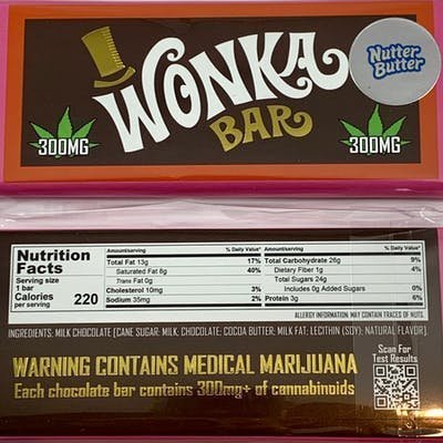 Wonka Chocolate Bar – Nutter Butter