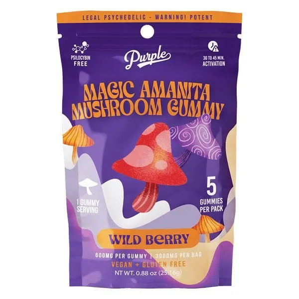 Purple Amanita gummies- Wild Bery